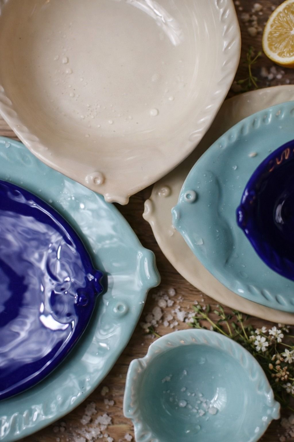 Piatti in ceramica a forma di pesce d2db596d