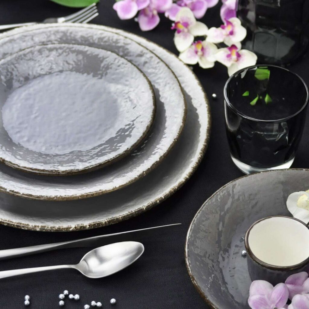 ARCUCCI PRETA PIATTO CERAMICA grigio