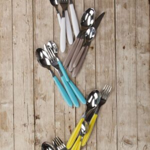 Arcucci - DROP cutlery in knife fork spoon teaspoon set - 16 colours