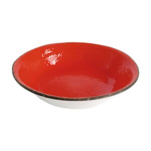 Arcucci PRETA Piatto fondo 21 CM - 12 Colori - Rosso