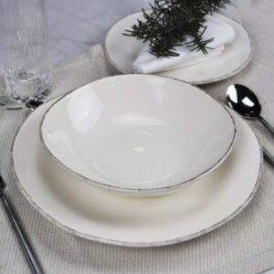 Arcucci Materia set 3 piatti - 12 Colori - Avorio