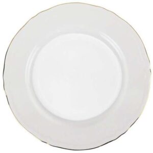 Venice gold round tray 32 cm NBC scalloped shape classic style