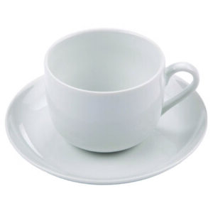 COUPE BREAKFAST CUP WITH SAUCER CL45 PORCELAIN