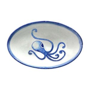ARCUCCI MARE OVAL TRAY 35CM - Blue, Polpo